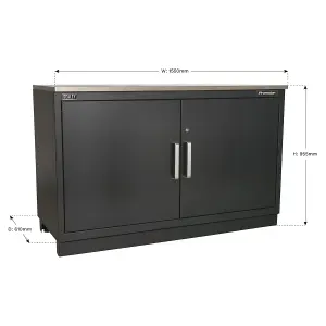 Sealey Modular Floor Cabinet 2 Door 1550mm Heavy-Duty APMS02