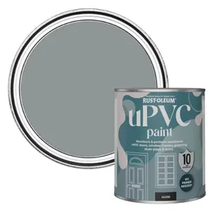 Rust-Oleum Mid-Anthracite Gloss UPVC Paint 750ml