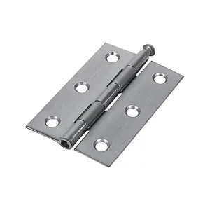 Timco - Butt Hinge - Loose Pin (1840) - Satin Chrome (Size 75 x 50 - 2 Pieces)