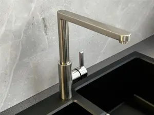 Liquida W25BN 360 Degree Swivel Spout Brushed Nickel Kitchen Mixer Tap