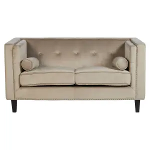 Interiors by Premier Felisa 2 Seat Mink Velvet Sofa