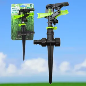 Impulse 360 Degrees Rotating Sprinkler With Spike - Roots & Shoots