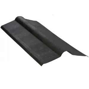 Universal 3mm Black Bitumen Roofing Ridge Verge - BituRidge Plus - 900mm Fits All Brands Of Corrugated Bitumen Roofing Sheets