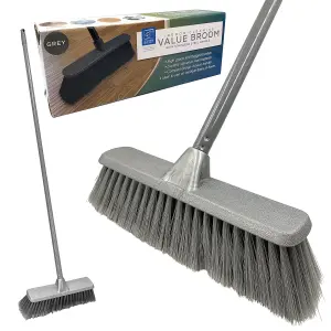 Indoor Sweeping Broom Floor Cleaning Brush - Silver / Grey