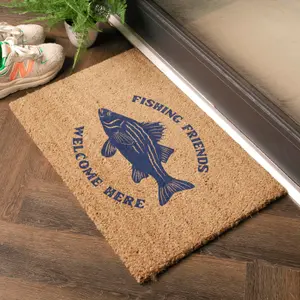 Fishing Friends Welcome Doormat (60 x 40cm)