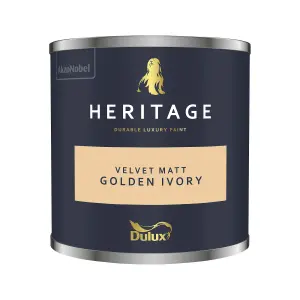 Dulux Heritage Velvet Matt - 125ml Tester Pot - Golden Ivory