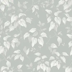 Next Trail flower Grey Smooth Wallpaper