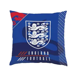 England FA Glory Crest Filled Cushion Blue/White/Red (One Size)