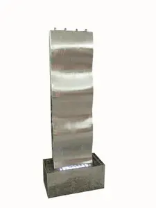 Aqua Creations Naples Stainless Steel Mains Plugin Powered Water Feature