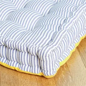 Blue Stripe Bench Cushion Pad House Of Hampton