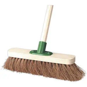 Versatile Soft Bristle Broom with 300mm Brush Head for Indoor and Outdoor Cleaning