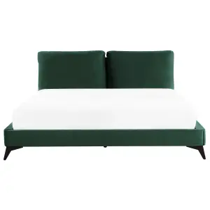 Velvet EU Super King Size Bed Green MELLE