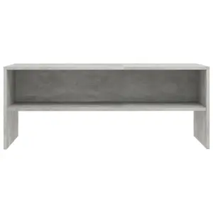 vidaXL TV Cabinet Concrete Grey 100x40x40 cm Engineered Wood