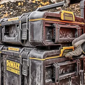 Dewalt Tough System 2.0 DS166 Stackable Toolbox Case 2x 1/2 Width Deep Organiser