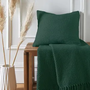 Hayden Filled 100% Recycled Sustainable Cotton Basket Weave Cushion