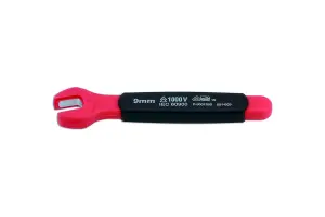 Laser Tools 8547 VDE 1000V Insulated Single Open Ended Spanner 9mm