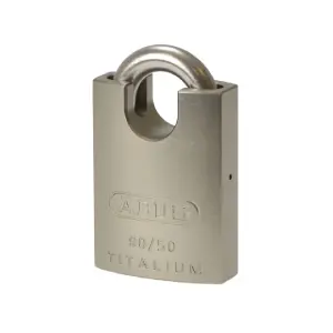 ABUS Mechanical 90RK/50mm TITALIUM™ Padlock Closed Shackle