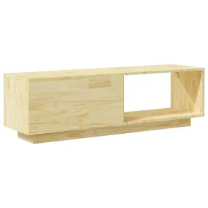 Berkfield TV Cabinet 110x30x33.5 cm Solid Pinewood