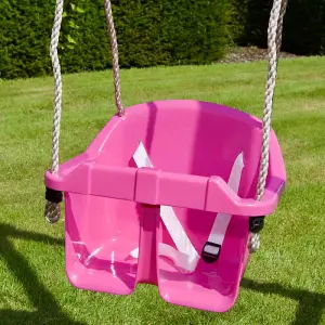 Rebo Baby Toddler Swing Seat with Adjustable Ropes - Pink