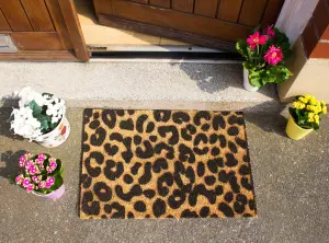 Leopard print doormat - Regular 60x40cm