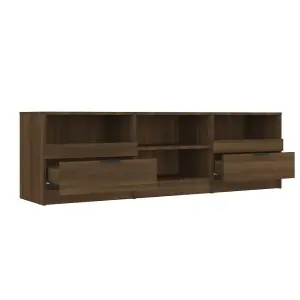 vidaXL TV Cabinet Brown Oak 150x33.5x45 cm Engineered Wood