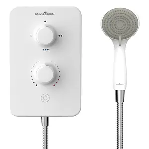 Gainsborough GSD105 Slim Duo Electric Shower 10.5kW - Polar White