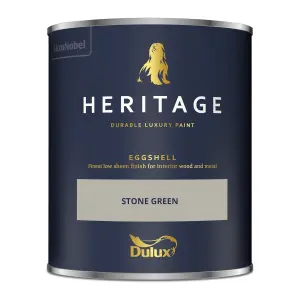 Dulux Trade Heritage Stone Green Eggshell Wall paint, 750ml