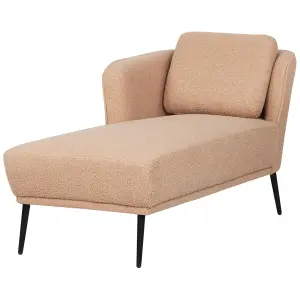 Right Hand Boucle Chaise Lounge Beige ARTHEZE