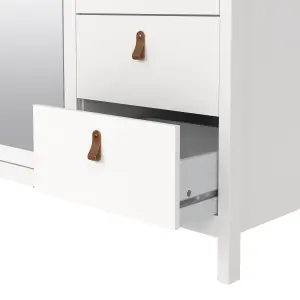 Barcelona  Wardrobe with 2 doors + 1 mirror door + 2 drawers White