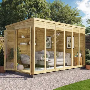 BillyOh Switch Pent Tongue and Groove Summerhouse - 12x6 - 11mm Thickness