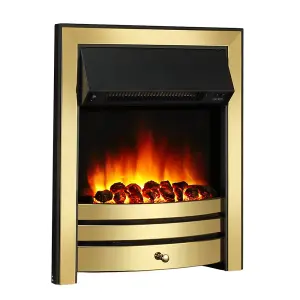 Endeavour Fires Roxby Electric Fire - Brass