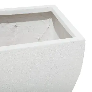 Plant Pot Fibre Clay White 53 x 53 x 51 cm ORICOS