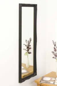 MirrorOutlet Fraser Black Beaded Dress Mirror 122 x 41cm