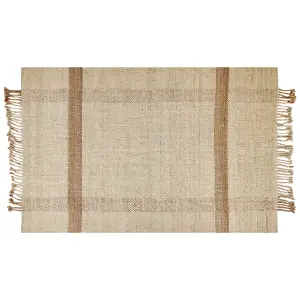 Jute Area Rug 160 x 230 cm Beige YELMEZ