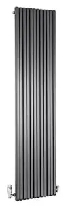 Ximax Supra Square SUS180047A Anthracite Vertical 4794BTU Radiator, (W)470mm x (H)1800mm