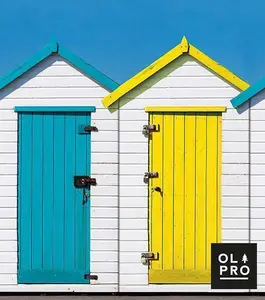 OLPRO Beach Huts 4 Pole Compact Windbreak (Steel Poles)