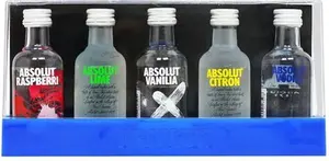 Absolut Vodka - 5X 5Cl Miniature Gift Pack - 2018