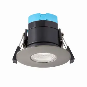 Antonio Gun Grey Finish, Fixed LED Downlight, IP65 Fire Rated, 8W