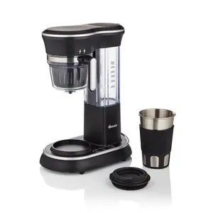 Swan SK65010N Stainless Steel Bean to Cup Coffee Machine with Travel Mug and Touch Control, 1100W