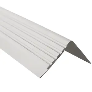 Non-slip stair  nosing rubber angle step edge PVC RDD 90cm gray