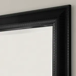 Yearn Textured Black Framed Wall Mirror 92.5x67cm