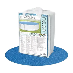 Bestway Flowclear Solar Pool Cover for Steel Pro Pools, 16-18 Feet, Blue