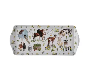 Portman Farm Animal Print 70% Polypropylene Small Tray