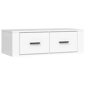 Berkfield Hanging TV Cabinet White 80x36x25 cm Engineered Wood