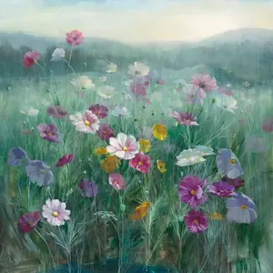 Cosmos At Dawn by Danhui Nai - Wrapped Canvas Painting 91cm H x 91cm W x 3.8cm D