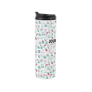 Journalist Travel Mug - Novelty Trades Gift Stainless Steel Vacuum-Sealed Double-Walled Hot/Cold Drinks Travel Flask