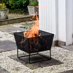 Outdoor Norfolk Firebowl Black Iron H44.5cm W52Cm