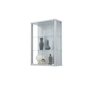 Wall Cabinet White Silver