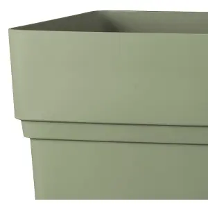 Verve Nurgul Deep lichen green Square Planter (H)65cm (W)38cm