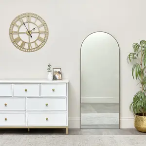 Melody Maison Large Gold Arched Leaner Mirror 150cm x 60cm